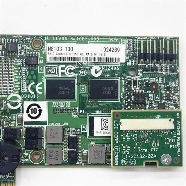 Alt view image 3 of 5 - LSI 9264-8i M5014 Array Card PCIE 6GB 256M RAID0 1 5 6 N8103-130 L3-25121-62A for Server Computer