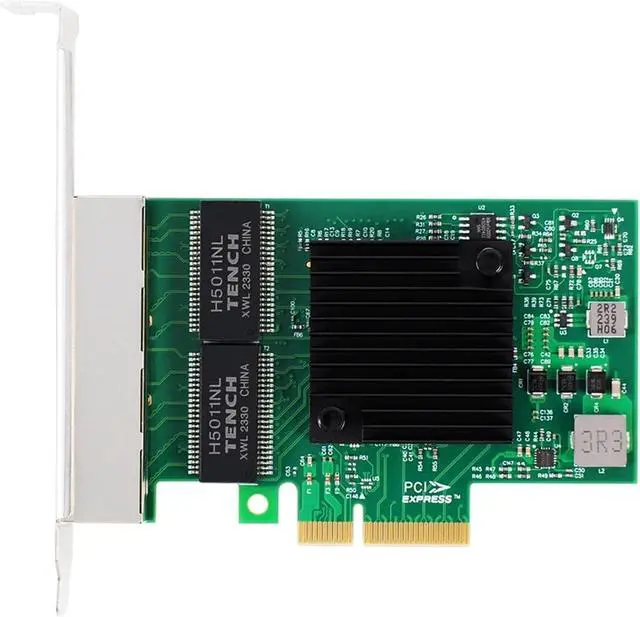 Alt view image 2 of 5 - PCI-E X4 Server Network Card BCM5719 4 Port RJ45 Gigabit Ethernet Server Adapter PCI-E Network Card Adapter