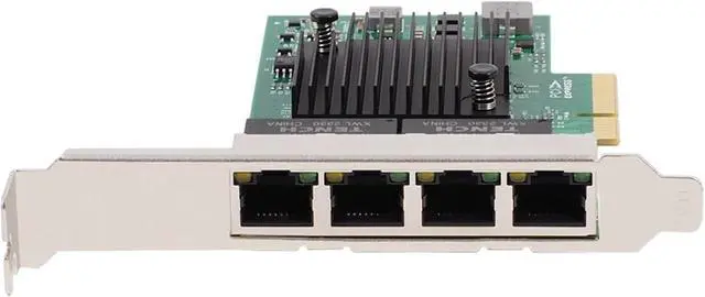 Alt view image 4 of 5 - PCI-E X4 Server Network Card BCM5719 4 Port RJ45 Gigabit Ethernet Server Adapter PCI-E Network Card Adapter