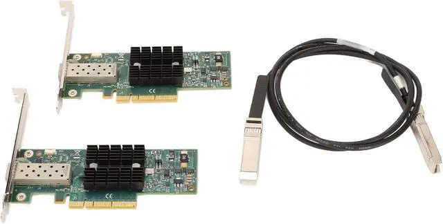 Alt view image 7 of 7 - 2PCS MNPA19 XTR 10Gb SFP PCIE Network Card with 3.28ft Cable, PCI Express X8 Ethernet Adapter for PC, Supports Multiple Operating Systems, 10Gbps Speed Upgrade