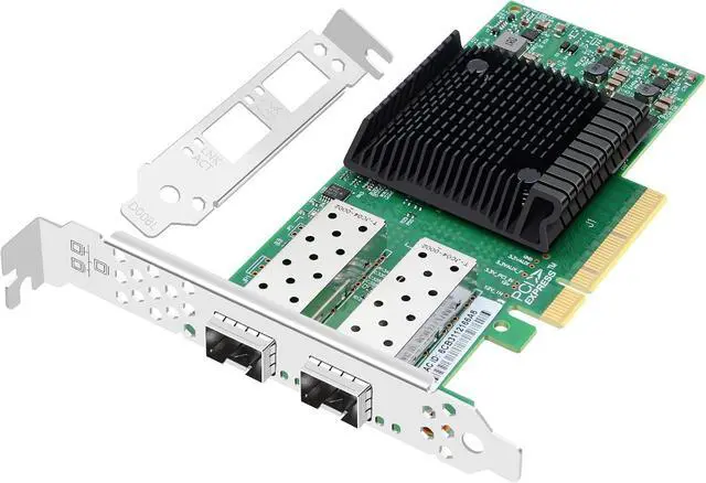 Main image of 25Gb Dual SFP28 Fiber Optic Network Card with Mellanox ConnectX4 Lx Chip,PCIE X8 2 Optical Ports Ethernet Adapter Support Windows Server/Linux/Vmware