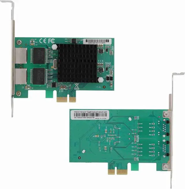 Alt view image 4 of 7 - Gigabit Ethernet Server Computer Network Card High Performance Imported Chips Gold Plated Interface and Fingers High Compatibility for Desktop and Server with PCI E
