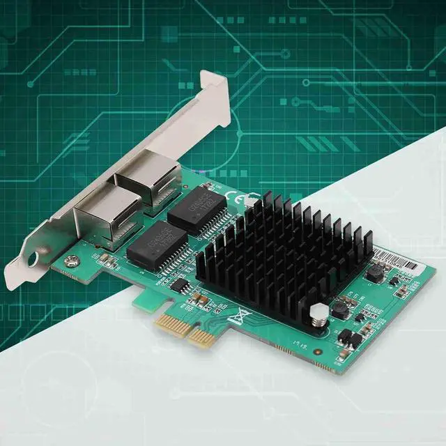 Alt view image 3 of 7 - Gigabit Ethernet Server Computer Network Card High Performance Imported Chips Gold Plated Interface and Fingers High Compatibility for Desktop and Server with PCI E