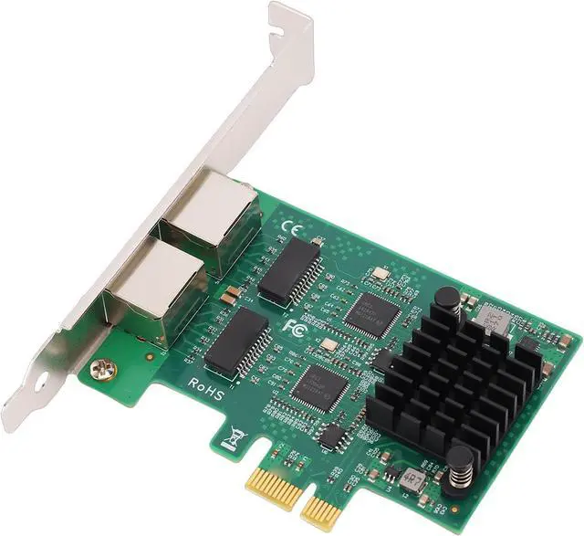 Alt view image 6 of 7 - Network Card Dual RJ45 Port 10 100 1000Mbps Gigabit Wired Network Card for Desktop PC
