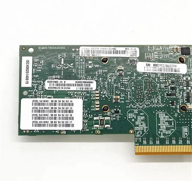 Alt view image 5 of 5 - EN0S EN0U 00E2865 00E2719 BCM957800A 10G 2-Port 10G Fiber Optic Network Card for Server Computer