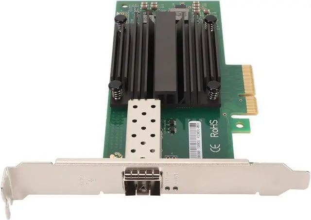 Alt view image 4 of 7 - 10 Gigabit PCI Express Network Adapter Professional Fast Data Transfer PCIe X4 Ethernet Server Adapter for PC Desktop Laptop