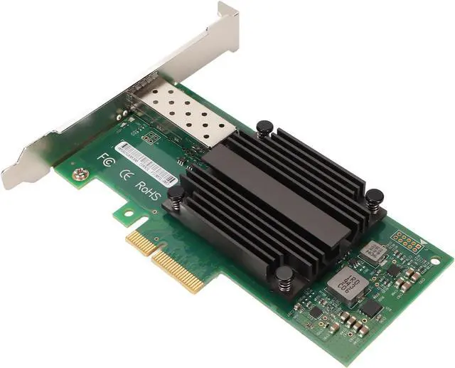 Alt view image 5 of 7 - 10 Gigabit PCI Express Network Adapter Professional Fast Data Transfer PCIe X4 Ethernet Server Adapter for PC Desktop Laptop