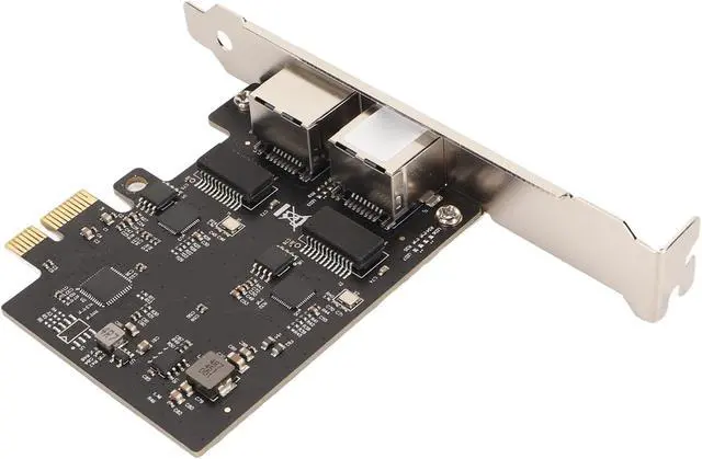 Alt view image 2 of 7 - PCIe 2.5G Network Card Dual Port RTL8125B 2500M 1000M Computer Network Adapter Card for Desktop PC