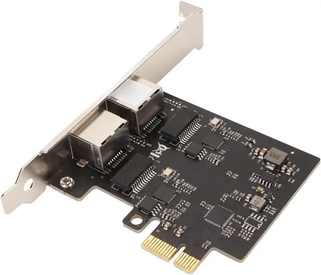 Alt view image 3 of 7 - PCIe 2.5G Network Card Dual Port RTL8125B 2500M 1000M Computer Network Adapter Card for Desktop PC