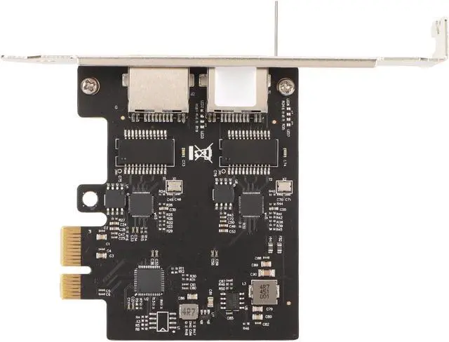 Alt view image 7 of 7 - PCIe 2.5G Network Card Dual Port RTL8125B 2500M 1000M Computer Network Adapter Card for Desktop PC
