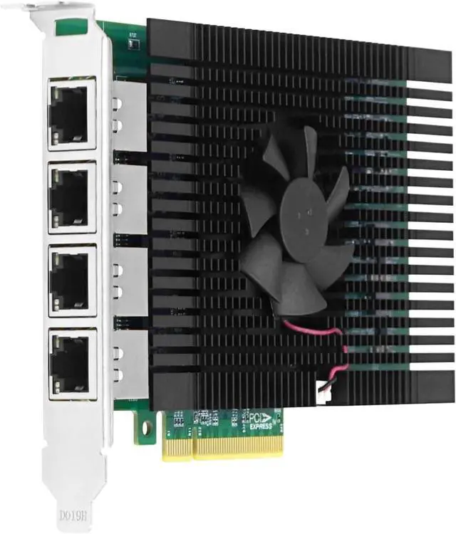 Alt view image 2 of 5 - A PCIe3.0 x8 Quad Port 10G Ethernet Network Adapter for Industrial Field Vision Inspection Equipment, Vision Field Clients (Based on AQC113)