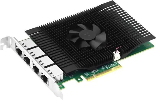 Alt view image 5 of 5 - A PCIe3.0 x8 Quad Port 10G Ethernet Network Adapter for Industrial Field Vision Inspection Equipment, Vision Field Clients (Based on AQC113)