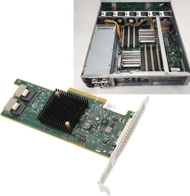 Alt view image 5 of 7 - Server Array Card, Fast Signal Transmission, with Two Mini SAS Connectors, Plug and Play, Support Hot Swap, Strong Processing Power, Server Adapter for SA5212H NF5270M3