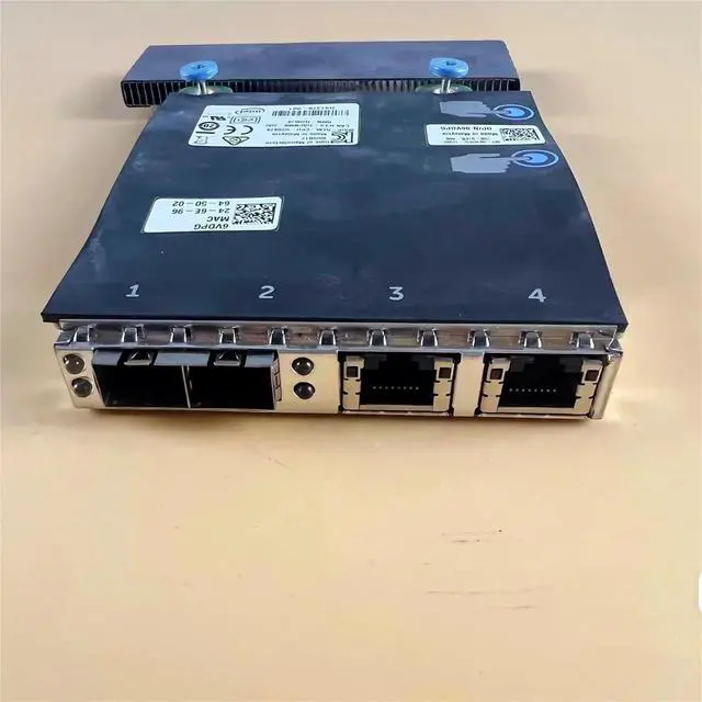 Alt view image 3 of 6 - 4 Port Network Card 6VDPG 06VDPG for X710 + I350 10GB SFP 1GB 2 Electrical Port Dual Optical Port