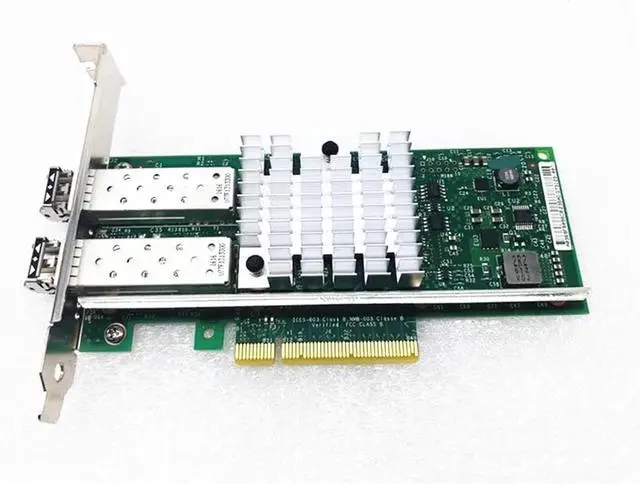 Alt view image 3 of 6 - X520-DA2 10GB SPF+ 2 Ports 82599ES Chip 10 Gigabit Dual-Port Fiber Optic Network Card XYT17 for Server Workstation PC