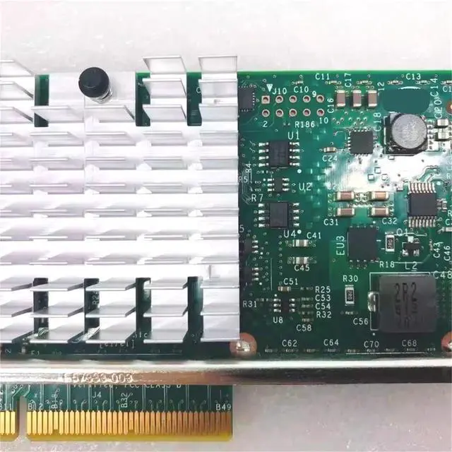 Alt view image 2 of 6 - X520-DA2 10GB SPF+ 2 Ports 82599ES Chip 10 Gigabit Dual-Port Fiber Optic Network Card XYT17 for Server Workstation PC