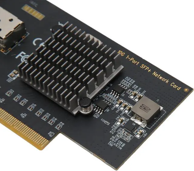 Alt view image 2 of 7 - 10Gb PCIE NIC Network Card, Single SFP Port, 82599EN Controller, PCI Express Ethernet LAN Adapter, Compatible with Multiple OS, High Transfer Rate for Stable Network Connect