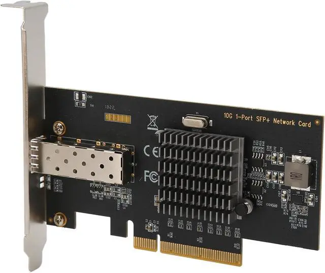 Alt view image 3 of 7 - 10Gb PCIE NIC Network Card, Single SFP Port, 82599EN Controller, PCI Express Ethernet LAN Adapter, Compatible with Multiple OS, High Transfer Rate for Stable Network Connect