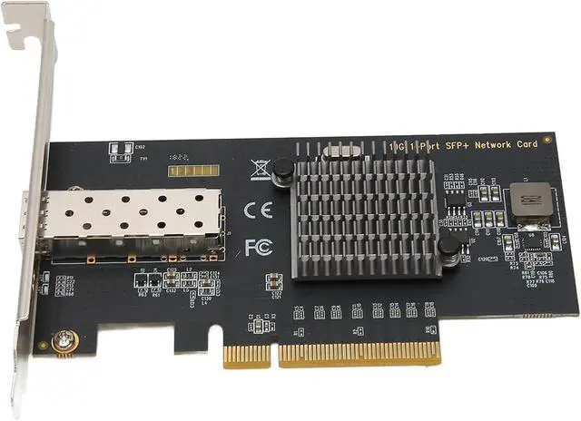 Alt view image 7 of 7 - 10Gb PCIE NIC Network Card, Single SFP Port, 82599EN Controller, PCI Express Ethernet LAN Adapter, Compatible with Multiple OS, 10/100/1000/10000Mbps Transfer Rate