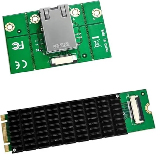 Alt view image 4 of 6 - Green, 500377271,M.2 B+M AQC107 10G Network Card,