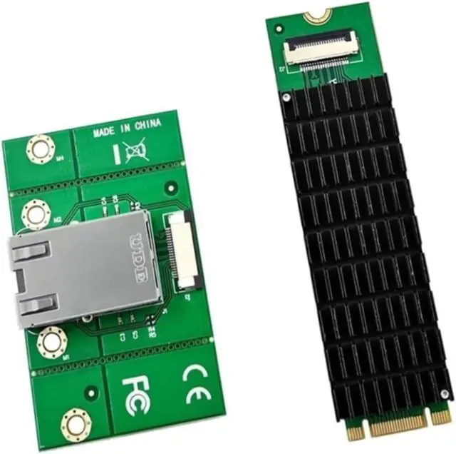 Alt view image 5 of 6 - Green, 500377271,M.2 B+M AQC107 10G Network Card,