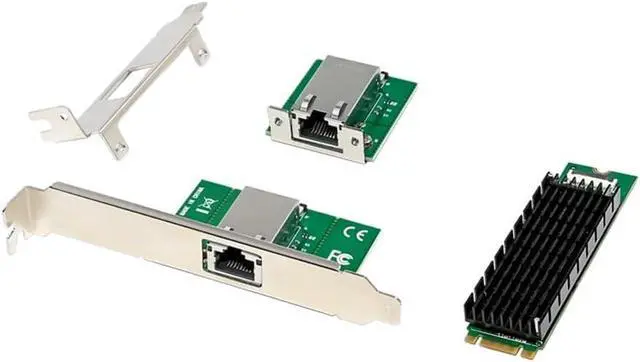 Alt view image 3 of 6 - M.2 B+M AQC107 10G Network Card, Green, 500377271