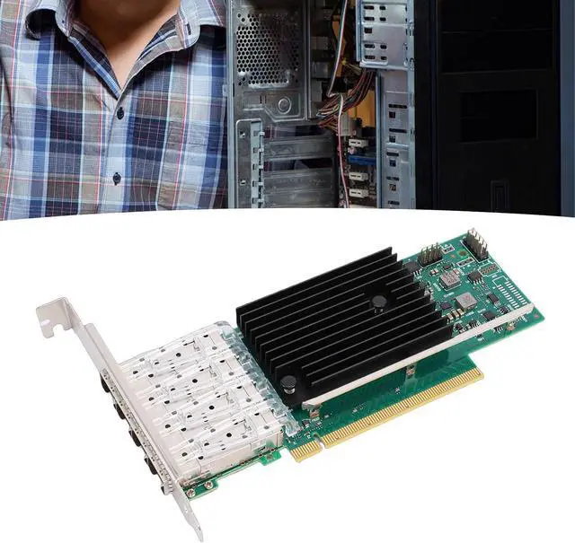 Alt view image 5 of 7 - GOWENIC 25G Ethernet Network Card, Technology, Stable and Efficient Network Connection, with Low Profile Stand, for Wins 10 11