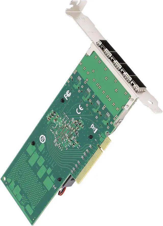 Alt view image 7 of 7 - PCIe X8 Network Card for BCM57840 Chipset Quad SFP28 and LC Fiber Port 10 Gigabit Ethernet Server Adapter