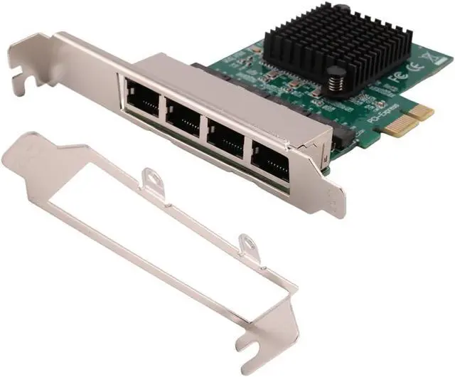 Alt view image 2 of 7 - 3X Network Cards Network/LAN Adapter PCI-E Network Card Realtek RJ45 Internet Ethernet Gigabit 4 Port Network Card