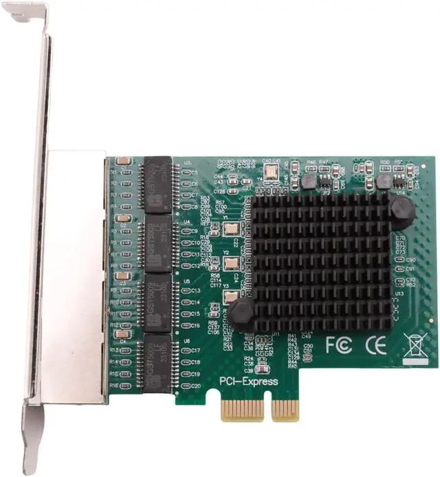 Alt view image 3 of 7 - 3X Network Cards Network/LAN Adapter PCI-E Network Card Realtek RJ45 Internet Ethernet Gigabit 4 Port Network Card