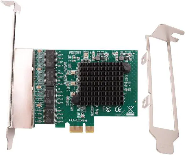 Alt view image 5 of 7 - 3X Network Cards Network/LAN Adapter PCI-E Network Card Realtek RJ45 Internet Ethernet Gigabit 4 Port Network Card