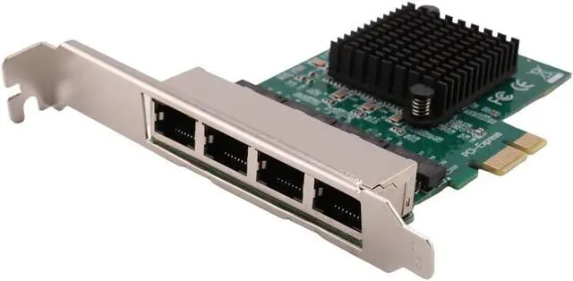 Alt view image 4 of 7 - 3X Network Cards Network/LAN Adapter PCI-E Network Card Realtek RJ45 Internet Ethernet Gigabit 4 Port Network Card