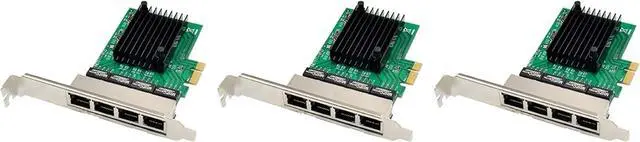 Main image of 3X Pci-E X1 Gigabit Network Card Pci-Express 4 Port Ethernet Network Card Rtl8111F Ethernet LAN Card