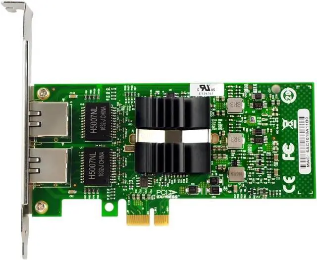 Main image of New PCI Network Card 82576 EB/GB Dual Port PCIE X1 Gigabit Ethernet 10/100/1000Mbps LAN Adaptier Controller Wired E1G42ET