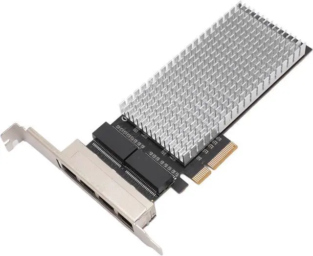 Alt view image 3 of 7 - SUNGOOYUE 2.5G High Speed Quad Port Ethernet Card for , Fast Data Transfer for Gaming, Streaming and Downloads for Desktops