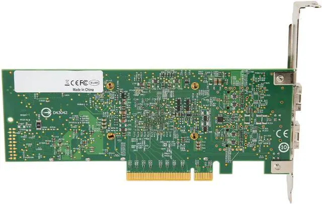 Alt view image 3 of 7 - BCM57810S 10GB Dual Port SFP PCIe X8 Ethernet Converged Network Adapter, 10Gbps Ethernet Network Card with Cooling Fan, Multifunction Server Network Card for Speed Data