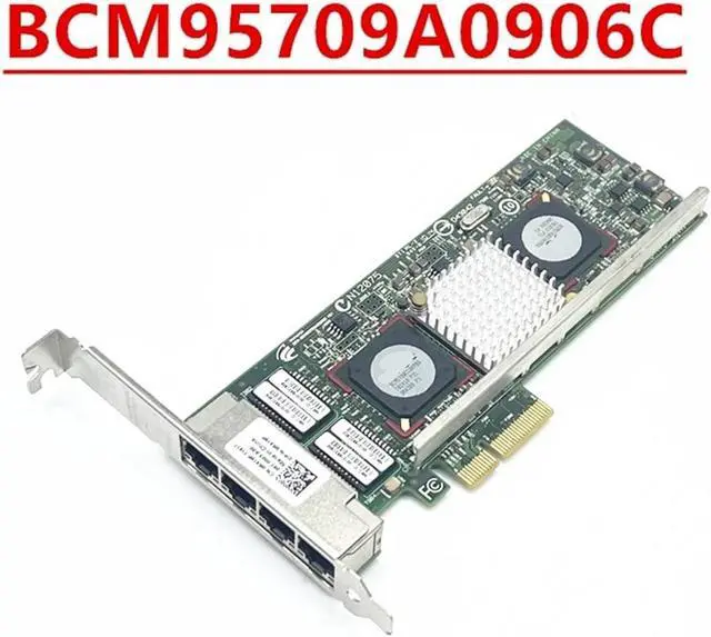 Alt view image 2 of 6 - BCM95709A0906C Four-Port Gigabit ESXI Pass-Through Four-Port Soft Routing Network Card