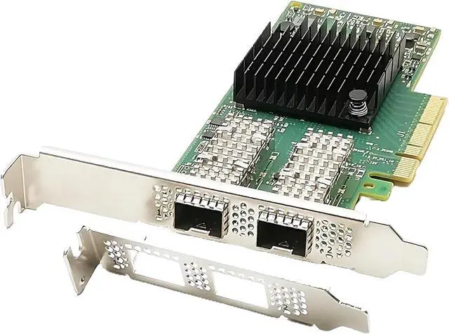 Alt view image 2 of 5 - 10G/25Gb Ethernet Network Card PCIE 3.0 X8 with CX4121A MCX4121A-ACAT ConnectX-4 LX 25GBE NIC Dual SFP28 Port LAN Card
