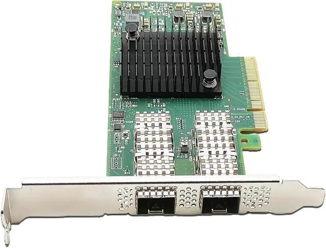 Alt view image 5 of 5 - 10G/25Gb Ethernet Network Card PCIE 3.0 X8 with CX4121A MCX4121A-ACAT ConnectX-4 LX 25GBE NIC Dual SFP28 Port LAN Card
