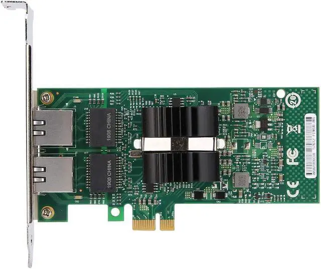 Alt view image 5 of 7 - 82576 T2 Dual Port Gigabit PCI E Network Adapter Card, 1000Mbps Server NIC with LED, for Desktop Virtualization High Performance Servers