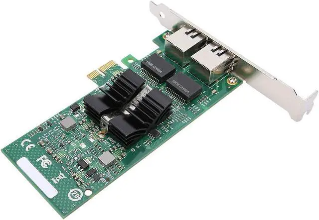 Alt view image 4 of 7 - Gigabit Dual Port Network Adapter Card High Speed Stable Performance for Server Soft Routing VM Virtual Machine with PCI EX1 Interface 10 100 1000Mbps Transmission