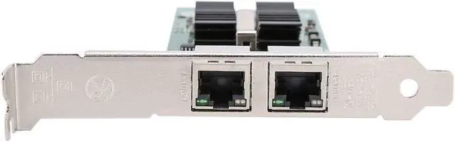 Alt view image 2 of 7 - 82576 T2 Gigabit PCI E Dual Port Network Card for Desktop and Server, 1000Mbps High Speed, LED Indicator, Stable Performance for Virtual Applications and Multi Core Data D