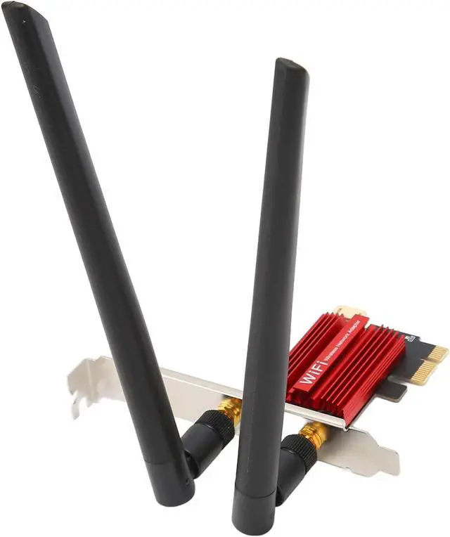 Alt view image 6 of 7 - Septpenta WiFi Card, 5374Mbps Pcie WiFi 6e Card, MU MIMO Transmissi Technology, Triband 6G/5.8G/2.4Ghz Heat Sink PCI e Wireless Network Cards
