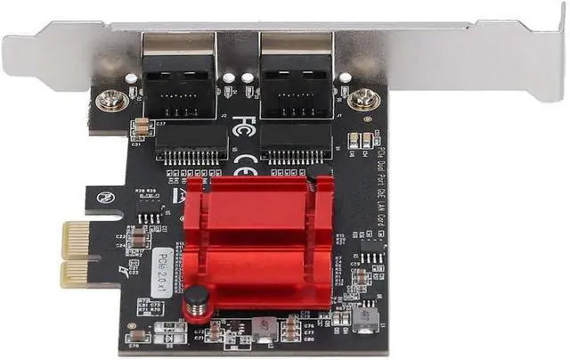 Alt view image 2 of 7 - Port Server Gigabit Ethernet Card Computer Adapter Controller Accessories TXA094 PCI-E 82576 T2 Card