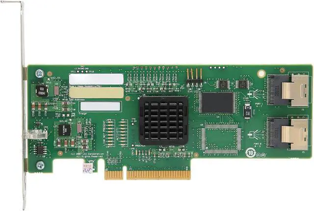 Alt view image 7 of 7 - PCI e X8 Gigabit Ethernet Server Adapter, 2 SAS SFF8087 Connector, High Performance Data Protection, Long PCB Material Life is Suitable for Virtual Tape Library