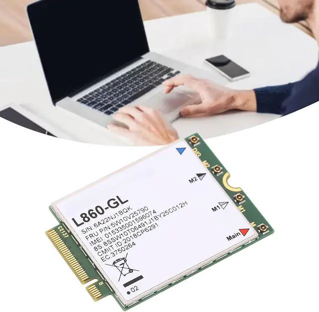 Alt view image 3 of 7 - Acouto 4G LTE Card L860 GL Chipset M.2 ESIM Module for ThinkPad X1 P15 P17 T14 P14s T15 P15s
