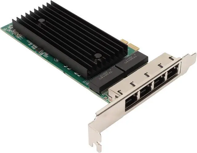 Alt view image 6 of 7 - 4 Port PCIe Gigabit Ethernet Card, PCI Network Adapter, 10 100 1000Mbps RJ45 LAN Card with JL82576EB Controller, Supports 7 8 10 Server 2012 2016 Freebsd VMWare ESXi