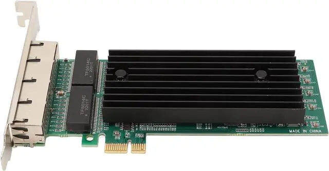 Alt view image 3 of 7 - PCIe Network Adapter 4 Port, Gigabit Ethernet Card, 10 100 1000Mbps RJ45 LAN Network Card, JL82576EB Controller, Compatible with 7 8 10 Server 2012 2016 Freebsd VMWare ESXi