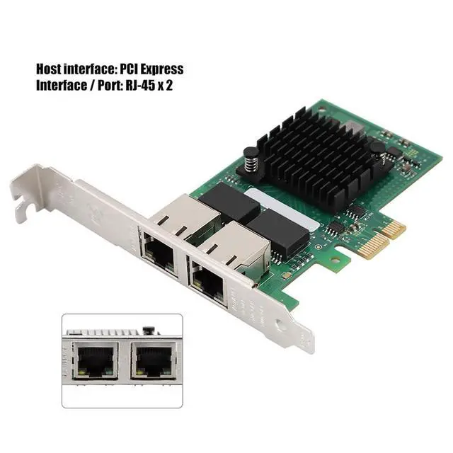 Alt view image 2 of 7 - HighPerformance I350AM2 Dual Port Gigabit Card, Plug and Play PCI Express Interface, Suitable for Engineers