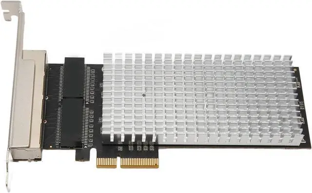 Alt view image 4 of 7 - Quad Port 2.5G Base T PCIe Network Adapter, PCI Express X4 Gigabit Ethernet Card, Easy Installation, Compatible with, Supports 10/100/1000M/2.5Gbps Speeds